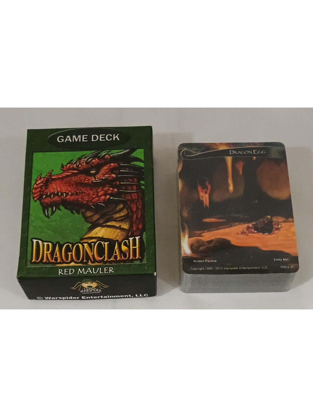 DRAGONCLASH Game Red MAULER Limited Edition WARSPIDER Cards Sealed Dragon Clash